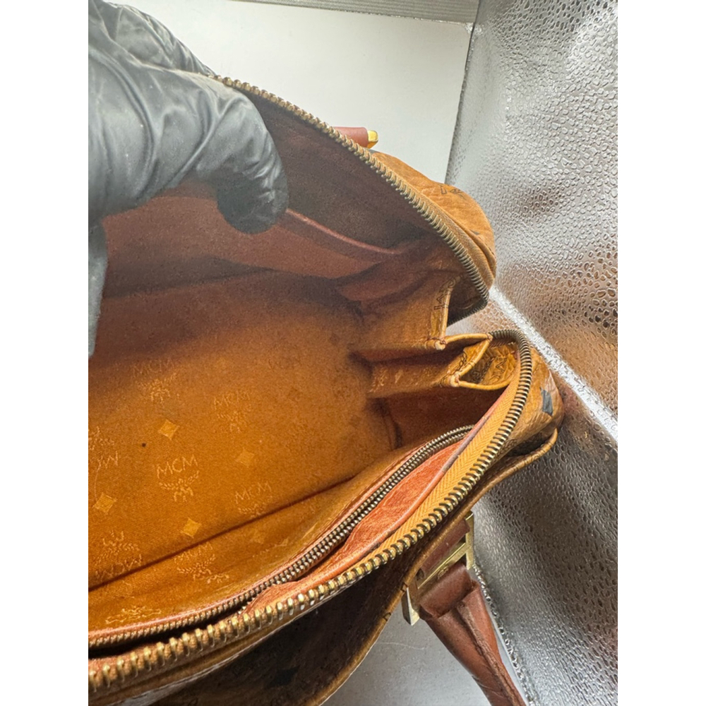 018. Vintage MCM Visetos Boston Bag (cognac) - Picture 3 of 15